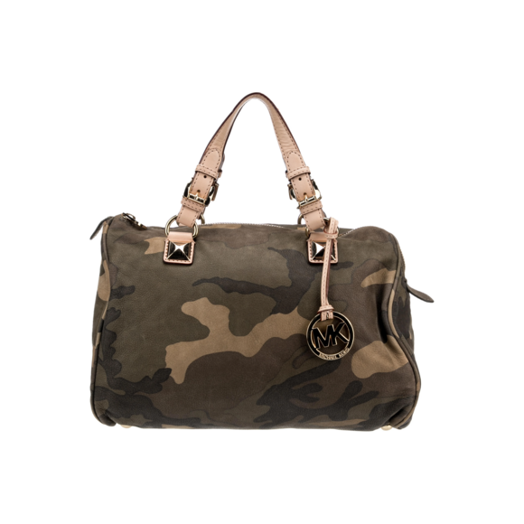 Michael Michael Kors Handbags - Michael Michael Kors Camo Grayson Handle Bag in Green